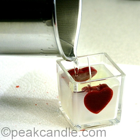 Embedded Heart Container Candle - CandleScience