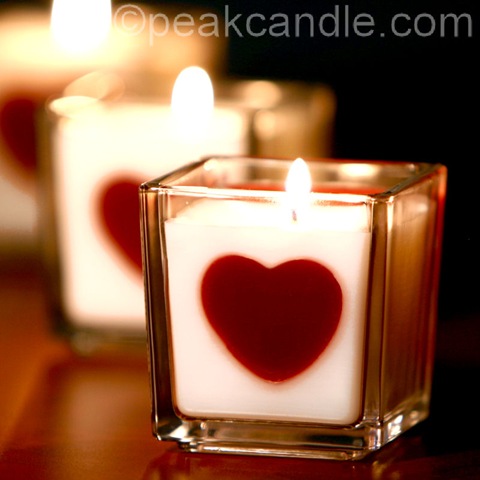 Little Heart Scented Candle, Heart Shaped Candles