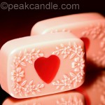 Valentine’s Heart Embed Soaps