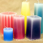 Pillar Candles With Faded Edges
