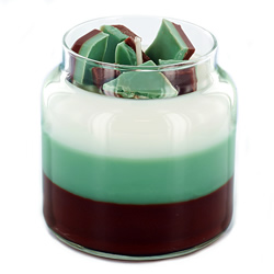 Layered Chocolate Mint Candles