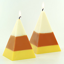 How to make Candy Corn Candles